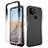 Coque Ultra Fine Transparente Souple Housse Etui 360 Degres Avant et Arriere Degrade pour Google Pixel 5a 5G Gris Fonce