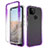 Coque Ultra Fine Transparente Souple Housse Etui 360 Degres Avant et Arriere Degrade pour Google Pixel 5a 5G Violet