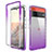 Coque Ultra Fine Transparente Souple Housse Etui 360 Degres Avant et Arriere Degrade pour Google Pixel 6 Pro 5G Violet