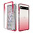 Coque Ultra Fine Transparente Souple Housse Etui 360 Degres Avant et Arriere Degrade pour Google Pixel 6a 5G Rouge