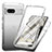 Coque Ultra Fine Transparente Souple Housse Etui 360 Degres Avant et Arriere Degrade pour Google Pixel 7a 5G Gris Fonce