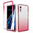 Coque Ultra Fine Transparente Souple Housse Etui 360 Degres Avant et Arriere Degrade pour LG Velvet 4G Rouge