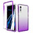 Coque Ultra Fine Transparente Souple Housse Etui 360 Degres Avant et Arriere Degrade pour LG Velvet 5G Violet