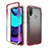 Coque Ultra Fine Transparente Souple Housse Etui 360 Degres Avant et Arriere Degrade pour Motorola Moto E20 Rouge