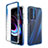 Coque Ultra Fine Transparente Souple Housse Etui 360 Degres Avant et Arriere Degrade pour Motorola Moto Edge (2021) 5G Bleu