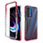 Coque Ultra Fine Transparente Souple Housse Etui 360 Degres Avant et Arriere Degrade pour Motorola Moto Edge (2021) 5G Rouge