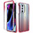 Coque Ultra Fine Transparente Souple Housse Etui 360 Degres Avant et Arriere Degrade pour Motorola Moto Edge 30 Pro 5G Rouge