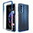 Coque Ultra Fine Transparente Souple Housse Etui 360 Degres Avant et Arriere Degrade pour Motorola Moto Edge S Pro 5G Bleu