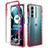 Coque Ultra Fine Transparente Souple Housse Etui 360 Degres Avant et Arriere Degrade pour Motorola Moto Edge S30 5G Rouge