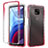 Coque Ultra Fine Transparente Souple Housse Etui 360 Degres Avant et Arriere Degrade pour Motorola Moto G Power (2021) Rouge