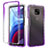 Coque Ultra Fine Transparente Souple Housse Etui 360 Degres Avant et Arriere Degrade pour Motorola Moto G Power (2021) Violet