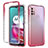 Coque Ultra Fine Transparente Souple Housse Etui 360 Degres Avant et Arriere Degrade pour Motorola Moto G10 Power Rouge