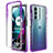 Coque Ultra Fine Transparente Souple Housse Etui 360 Degres Avant et Arriere Degrade pour Motorola Moto G200 5G Violet