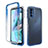 Coque Ultra Fine Transparente Souple Housse Etui 360 Degres Avant et Arriere Degrade pour Motorola Moto G31 Bleu