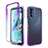 Coque Ultra Fine Transparente Souple Housse Etui 360 Degres Avant et Arriere Degrade pour Motorola Moto G31 Violet