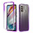 Coque Ultra Fine Transparente Souple Housse Etui 360 Degres Avant et Arriere Degrade pour Motorola Moto G60 Violet