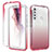 Coque Ultra Fine Transparente Souple Housse Etui 360 Degres Avant et Arriere Degrade pour Motorola Moto One Fusion Plus Rouge