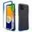 Coque Ultra Fine Transparente Souple Housse Etui 360 Degres Avant et Arriere Degrade pour Samsung Galaxy A03 Bleu