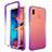 Coque Ultra Fine Transparente Souple Housse Etui 360 Degres Avant et Arriere Degrade pour Samsung Galaxy A20 Violet