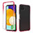 Coque Ultra Fine Transparente Souple Housse Etui 360 Degres Avant et Arriere Degrade pour Samsung Galaxy A22s 5G Rouge