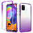 Coque Ultra Fine Transparente Souple Housse Etui 360 Degres Avant et Arriere Degrade pour Samsung Galaxy A31 Violet