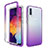 Coque Ultra Fine Transparente Souple Housse Etui 360 Degres Avant et Arriere Degrade pour Samsung Galaxy A50S Violet