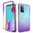 Coque Ultra Fine Transparente Souple Housse Etui 360 Degres Avant et Arriere Degrade pour Samsung Galaxy A52 4G Violet