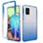 Coque Ultra Fine Transparente Souple Housse Etui 360 Degres Avant et Arriere Degrade pour Samsung Galaxy A71 4G A715 Bleu