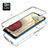 Coque Ultra Fine Transparente Souple Housse Etui 360 Degres Avant et Arriere Degrade pour Samsung Galaxy F12 Petit