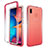 Coque Ultra Fine Transparente Souple Housse Etui 360 Degres Avant et Arriere Degrade pour Samsung Galaxy M10S Rouge