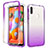 Coque Ultra Fine Transparente Souple Housse Etui 360 Degres Avant et Arriere Degrade pour Samsung Galaxy M11 Violet