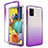 Coque Ultra Fine Transparente Souple Housse Etui 360 Degres Avant et Arriere Degrade pour Samsung Galaxy M40S Violet