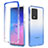 Coque Ultra Fine Transparente Souple Housse Etui 360 Degres Avant et Arriere Degrade pour Samsung Galaxy S20 Ultra 5G Bleu