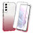 Coque Ultra Fine Transparente Souple Housse Etui 360 Degres Avant et Arriere Degrade pour Samsung Galaxy S21 5G Rouge