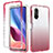 Coque Ultra Fine Transparente Souple Housse Etui 360 Degres Avant et Arriere Degrade pour Xiaomi Redmi K40 5G Rouge