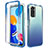 Coque Ultra Fine Transparente Souple Housse Etui 360 Degres Avant et Arriere Degrade pour Xiaomi Redmi Note 11 Pro 4G Bleu