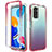 Coque Ultra Fine Transparente Souple Housse Etui 360 Degres Avant et Arriere Degrade pour Xiaomi Redmi Note 11 Pro 4G Rouge