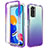 Coque Ultra Fine Transparente Souple Housse Etui 360 Degres Avant et Arriere Degrade pour Xiaomi Redmi Note 11 Pro 4G Violet