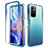 Coque Ultra Fine Transparente Souple Housse Etui 360 Degres Avant et Arriere Degrade pour Xiaomi Redmi Note 11T 5G Bleu