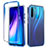 Coque Ultra Fine Transparente Souple Housse Etui 360 Degres Avant et Arriere Degrade pour Xiaomi Redmi Note 8 (2021) Bleu