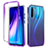 Coque Ultra Fine Transparente Souple Housse Etui 360 Degres Avant et Arriere Degrade pour Xiaomi Redmi Note 8 (2021) Violet