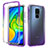 Coque Ultra Fine Transparente Souple Housse Etui 360 Degres Avant et Arriere Degrade pour Xiaomi Redmi Note 9 Violet