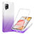 Coque Ultra Fine Transparente Souple Housse Etui 360 Degres Avant et Arriere Degrade YB1 pour Samsung Galaxy A42 5G Violet