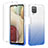 Coque Ultra Fine Transparente Souple Housse Etui 360 Degres Avant et Arriere Degrade YB2 pour Samsung Galaxy A12 5G Bleu