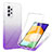 Coque Ultra Fine Transparente Souple Housse Etui 360 Degres Avant et Arriere Degrade ZJ1 pour Samsung Galaxy A52 4G Violet