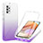 Coque Ultra Fine Transparente Souple Housse Etui 360 Degres Avant et Arriere Degrade ZJ1 pour Samsung Galaxy M32 5G Violet