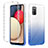 Coque Ultra Fine Transparente Souple Housse Etui 360 Degres Avant et Arriere Degrade ZJ2 pour Samsung Galaxy A03s Bleu