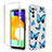 Coque Ultra Fine Transparente Souple Housse Etui 360 Degres Avant et Arriere JX3 pour Samsung Galaxy A03s Bleu