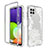 Coque Ultra Fine Transparente Souple Housse Etui 360 Degres Avant et Arriere pour Samsung Galaxy A22 4G Petit