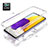 Coque Ultra Fine Transparente Souple Housse Etui 360 Degres Avant et Arriere pour Samsung Galaxy A72 4G Petit